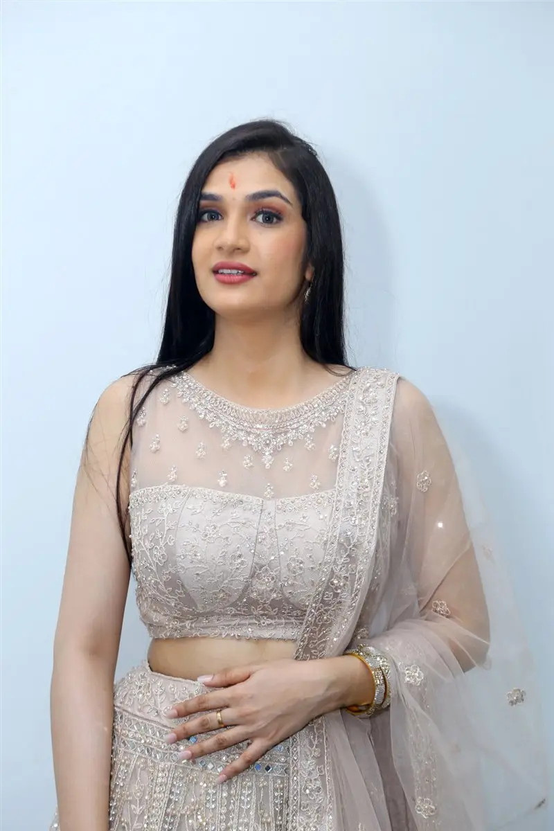 Hasini Sudheer at Purushothamudu Movie Opening